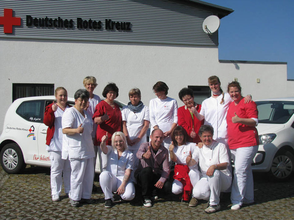 Das Pflege-Team der DRK-Diakonie Sozialstation Burbach steht immer bereit um ihre Pflegekunden.