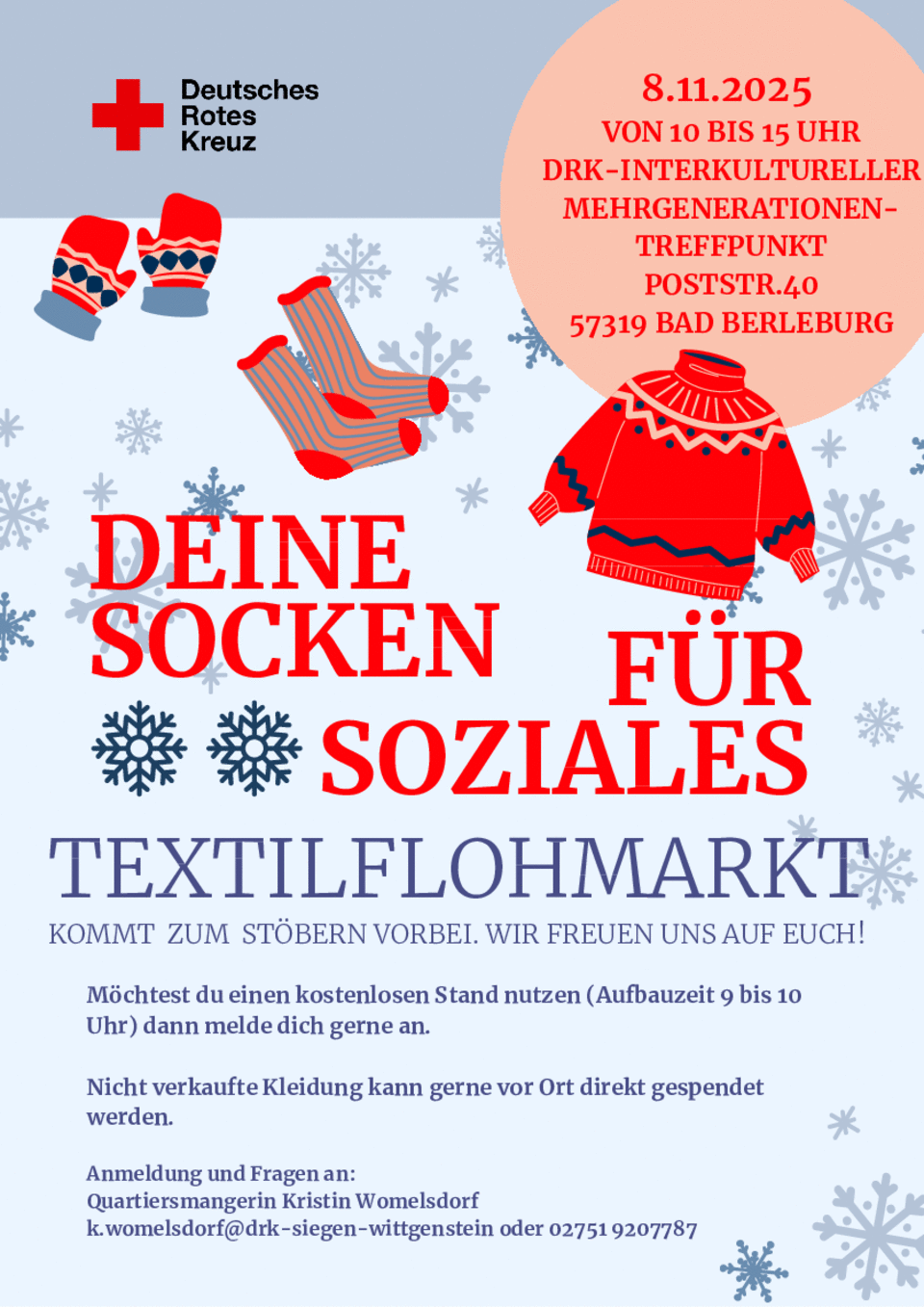 Deine Socken für Soziales - Textilflohmarkt