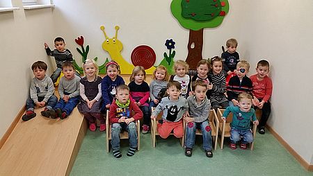 Die Kinder freuten sich über die neuen Spielwände, die den Schlafraum im DRK-Kindergarten Oberdielfen nun verzieren.